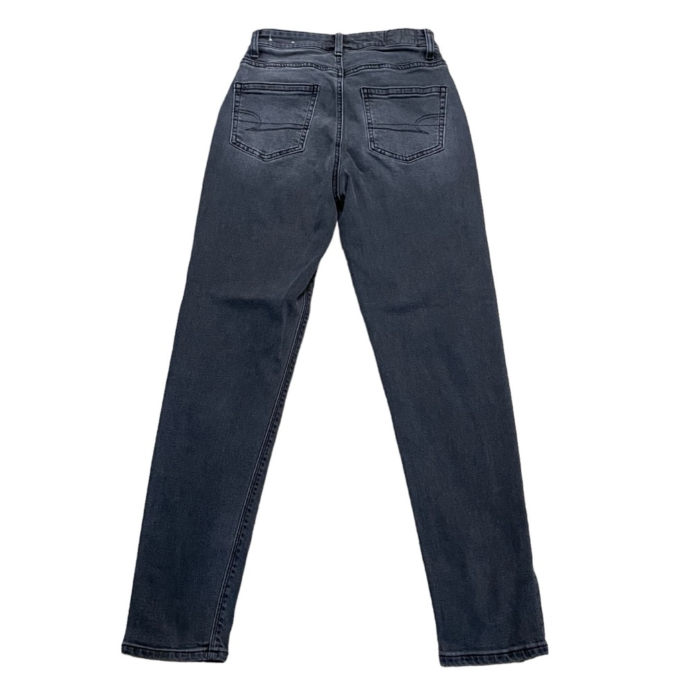 American Eagle Black Mom High Rise Jeans. Size 00 - Picture 2 of 7